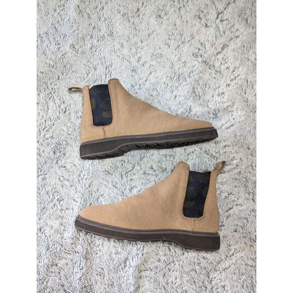 Rothy\'s Chelsea Boot Merino Wool Brown Tan Men\'s Size 9 main image 5
